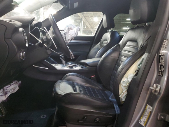 2018 Alfa Romeo Stelvio Ti Sport with VIN ZASFAKNN3J7B59506, listed as a Copart auction lot 44941195 with 80,408 mi miles and Salvage Title. Bid and sale history available at carsss.com. Image 7.