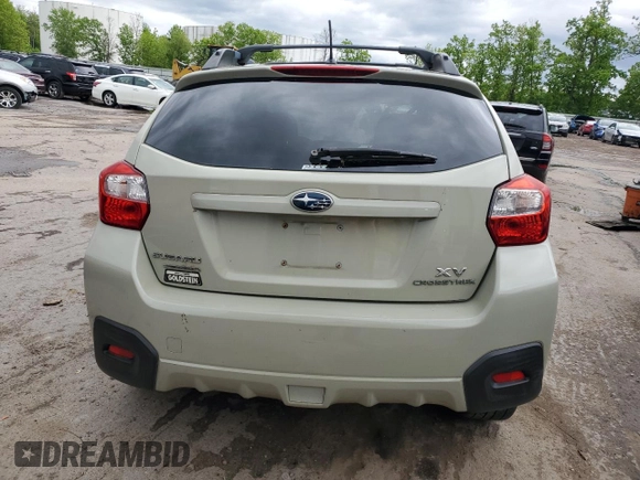 2014 Subaru Crosstrek Premium with VIN JF2GPACCXE8347903, listed as a Copart auction lot 58917725 with 67,042 mi miles and Salvage title. Bid and sale history available at DreamBid. Image 6.