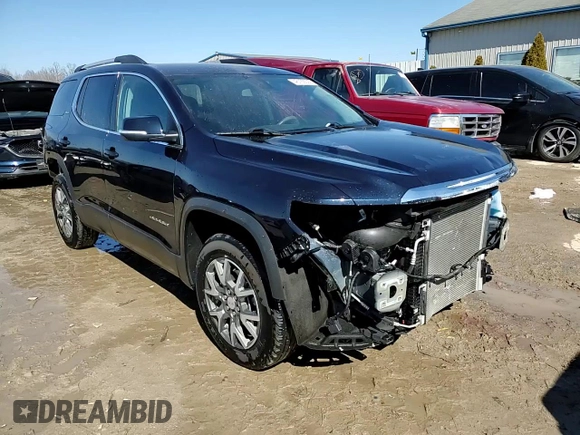 2021 GMC Acadia SLE with VIN 1GKKNKLS0MZ199897, listed as a Copart auction lot 46168535 with 25,693 mi miles and Salvage Title. Bid and sale history available at DreamBid. Image 15.