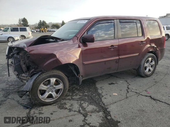 2012 Honda Pilot EX-L with VIN 5FNYF4H5XCB076999, listed as a Copart auction lot 86664354 with 238,922 mi miles and Salvage Title. Bid and sale history available at DreamBid. Image 1.