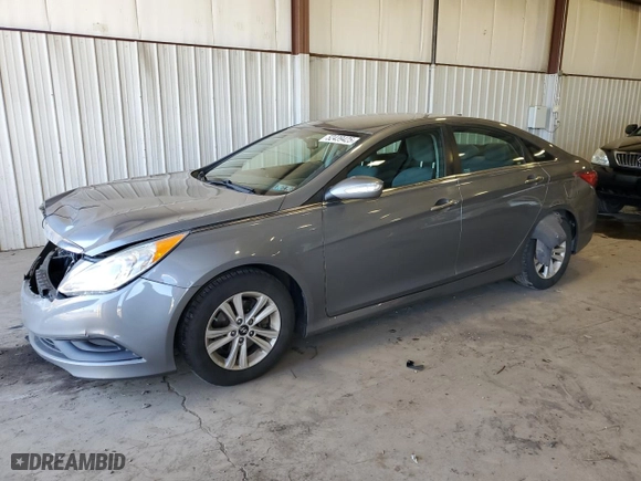 2014 Hyundai Sonata GLS with VIN 5NPEB4AC8EH839940, listed as a Copart auction lot 52439425 with 205,458 mi miles and Salvage Title. Bid and sale history available at carsss.com. Image 1.