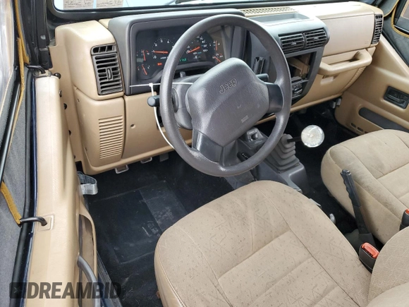 2001 Jeep Wrangler SE with VIN 1J4FA29P41P303093, listed as a Copart auction lot 49342475 with 193,768 mi miles and Salvage Title. Bid and sale history available at carsss.com. Image 8.