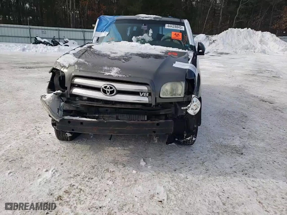 2005 Toyota Tundra SR5 with VIN 5TBBT44165S468421, listed as a Copart auction lot 44428845 with 0 mi miles and Salvage Title. Bid and sale history available at carsss.com. Image 11.
