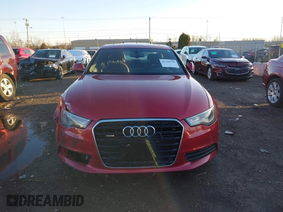 2013 Audi A6 Premium Plus with VIN WAUGFAFC9DN033329, listed as a IAAI auction lot 41768550 with 126,868 mi miles and . Bid and sale history available at DreamBid. Image 13.