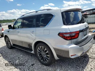 2021 Nissan Armada Platinum with VIN JN8AY2DB5M9791328, listed as a Copart auction lot 61401934 with 30,117 mi miles and Salvage Title. Bid and sale history available at carsss.com. Image 2.