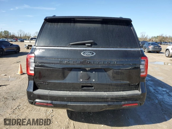 2022 Ford Expedition Max Limited with VIN 1FMJK2AT0NEA34755, listed as a Copart auction lot 43462315 with 36,236 mi miles and Salvage title. Bid and sale history available at DreamBid. Image 6.