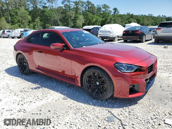 2025 BMW M2 z VIN 3MF23DM07S8F08800, wystawiony jako Copart lot #51926665 z przebiegiem 1 976 mil mil oraz Czysty tytuł • Clean title. Historia ofert i sprzedaży dostępna na DreamBid. Obrazek 4.