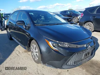 2021 Toyota Corolla Hybrid LE with VIN JTDEAMDE5MJ014959, listed as a IAAI auction lot 41751203 with 26,220 mi miles. Bid and sale history available at carsss.com. Image 1.