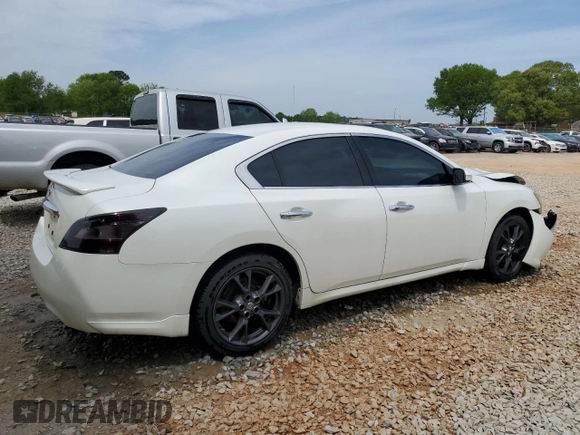 2014 Nissan Maxima S with VIN 1N4AA5AP8EC915538, listed as a Copart auction lot 52625465 with 199,189 mi miles and Salvage Title. Bid and sale history available at DreamBid. Image 3.
