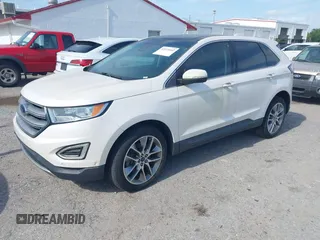 2016 Ford Edge Titanium with VIN 2FMPK3K88GBB17424, listed as a IAAI auction lot 42121662 with 115,235 mi miles. Bid and sale history available at carsss.com. Image 2.