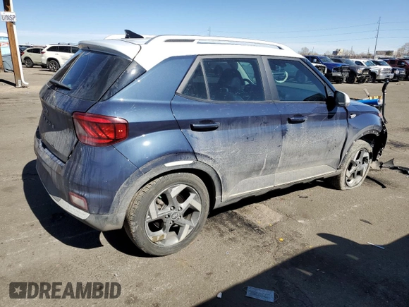 2022 Hyundai Venue SEL z VIN KMHRC8A33NU151481, wystawiony jako Copart lot #47434845 z przebiegiem 31 888 mil mil oraz Czysty tytuł • Clean title. Historia ofert i sprzedaży dostępna na DreamBid. Obrazek 3.