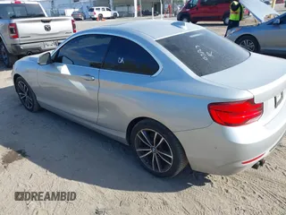 2018 BMW 2 Series 230i with VIN WBA2J1C50JVD09863, listed as a IAAI auction lot 41640142 with 110,432 mi miles. Bid and sale history available at carsss.com. Image 3.