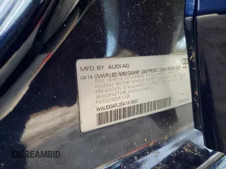 2014 Audi S4 Premium Plus with VIN WAUDGAFL2EA141963, listed as a Copart auction lot 85068784 with 40,269 mi miles and Salvage Title. Bid and sale history available at carsss.com. Image 12.