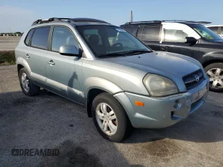2007 Hyundai Tucson SE with VIN KM8JN12DX7U669516, listed as a Copart auction lot 75064014 with 60,360 mi miles and Salvage Title. Bid and sale history available at carsss.com. Image 4.