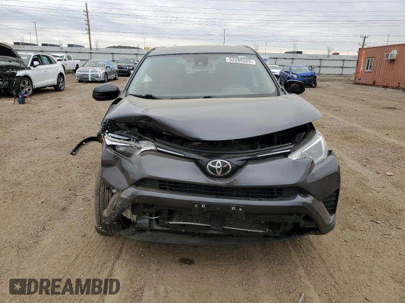 2018 Toyota RAV4 LE with VIN JTMBFREVXJJ226235, listed as a Copart auction lot 52299325 with 102,652 mi miles and Salvage Title. Bid and sale history available at carsss.com. Image 5.