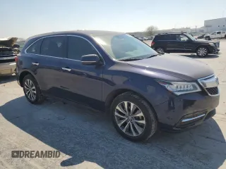 2016 Acura MDX w/Tech with VIN 5FRYD4H40GB012102, listed as a Copart auction lot 48935115 with 94,715 mi miles and Salvage Title. Bid and sale history available at carsss.com. Image 4.