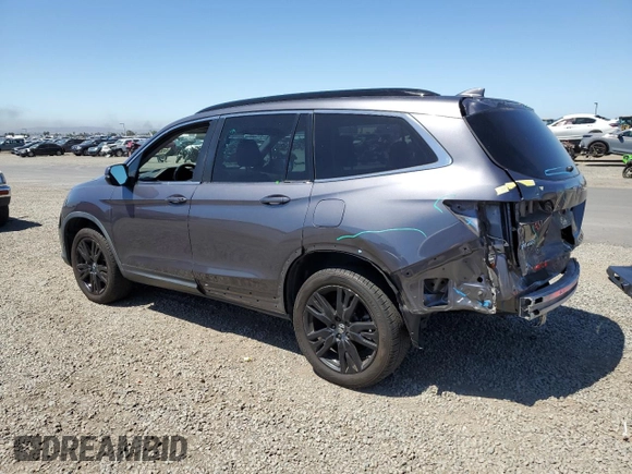2021 Honda Pilot Special Edition with VIN 5FNYF6H28MB023432, listed as a Copart auction lot 55841035 with 61,203 mi miles and Salvage title. Bid and sale history available at DreamBid. Image 2.