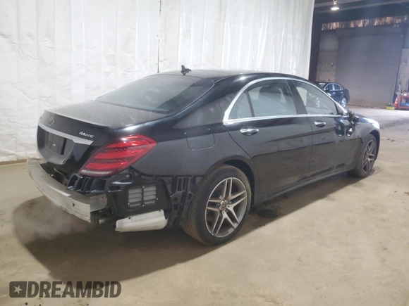 2019 Mercedes-Benz S 560 with VIN WDDUG8GB3KA432779, listed as a Copart auction lot 44884365 with 73,498 mi miles and Salvage Title. Bid and sale history available at DreamBid. Image 3.