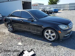 2011 Mercedes-Benz C with VIN WDDGF5EB1BR133861, listed as a Copart auction lot 53059035 with 81,218 mi miles and Salvage Title. Bid and sale history available at carsss.com. Image 4.