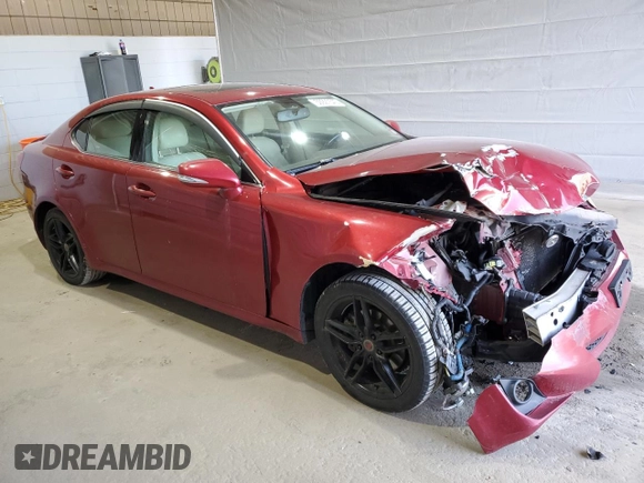 2011 Lexus IS 250 with VIN JTHCF5C20B5047877, listed as a Copart auction lot 50927545 with 189,854 mi miles and Salvage title. Bid and sale history available at DreamBid. Image 4.