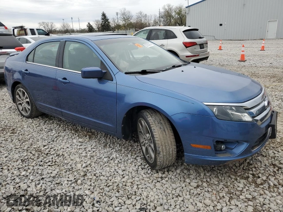 2010 Ford Fusion SE with VIN 3FAHP0HAXAR267083, listed as a Copart auction lot 52255395 with 0 mi miles and Salvage Title. Bid and sale history available at carsss.com. Image 4.