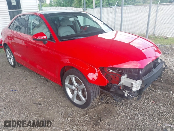 2015 Audi A3 Premium z VIN WAUACGFFXF1044118, wystawiony jako IAAI lot #42210880 z przebiegiem 59 011 mil mil oraz . Historia ofert i sprzedaży dostępna na DreamBid. Obrazek 1.