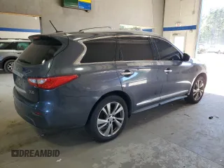 2013 Infiniti JX35 with VIN 5N1AL0MM7DC336687, listed as a Copart auction lot 75029794 with 128,519 mi miles and Salvage Title. Bid and sale history available at carsss.com. Image 3.