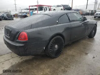 2015 Rolls-Royce Wraith with VIN SCA665C53FUX85085, listed as a Copart auction lot 45003615 with 54,918 mi miles and Salvage Title. Bid and sale history available at carsss.com. Image 3.
