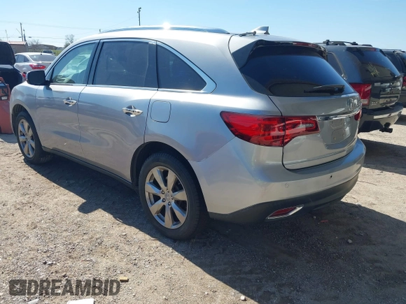 2016 Acura MDX w/Advance with VIN 5FRYD4H96GB034228, listed as a IAAI auction lot 41673425 with 109,208 mi miles. Bid and sale history available at carsss.com. Image 3.
