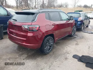 2022 Jeep Compass High Altitude with VIN 3C4NJDCB8NT157535, listed as a IAAI auction lot 41752395 with 30,464 mi miles and . Bid and sale history available at DreamBid. Image 4.