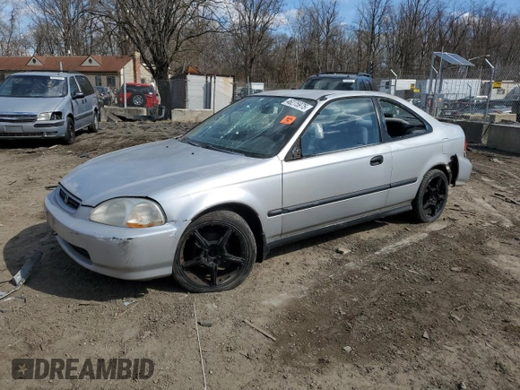 1996 Honda Civic DX with VIN 1HGEJ6124TL060910, listed as a Copart auction lot 46275975 with 164,398 mi miles and Salvage Title. Bid and sale history available at carsss.com. Image 1.