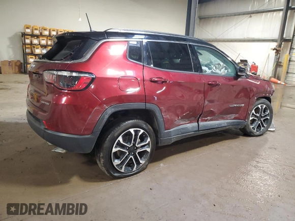 2022 Jeep Compass Limited с VIN 3C4NJDCB0NT180307, выставлен на аукционе Copart как лот 58328815 с пробегом Не указан миль и Чистый • Clean title. История ставок и продаж доступна на DreamBid. Изображение 3.