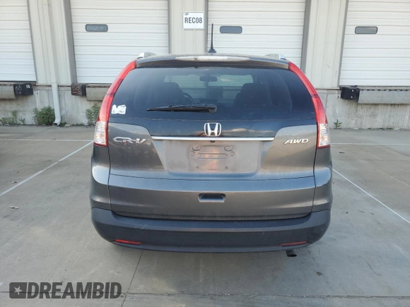 2013 Honda CR-V EX-L z VIN 2HKRM4H72DH644399, wystawiony jako Copart lot #57023265 z przebiegiem 206 344 mil mil oraz Szkoda całkowita • Salvage title. Historia ofert i sprzedaży dostępna na DreamBid. Obrazek 6.