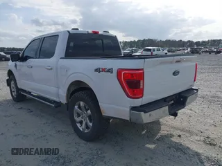 2021 Ford F-150 XL with VIN 1FTEW1EP8MKE37660, listed as a IAAI auction lot 41724059 with 45,596 mi miles. Bid and sale history available at carsss.com. Image 3.