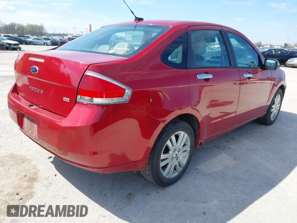 2010 Ford Focus SEL with VIN 1FAHP3HN9AW291120, listed as a IAAI auction lot 41911082 with 131,226 mi miles. Bid and sale history available at carsss.com. Image 4.