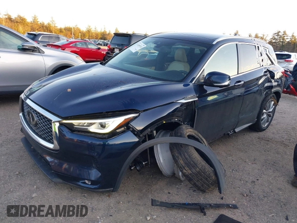 2019 Infiniti QX50 Luxe with VIN 3PCAJ5M32KF132667, listed as a IAAI auction lot 41095763 with 82,549 mi miles and . Bid and sale history available at DreamBid. Image 6.