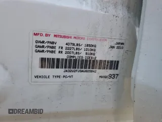 2010 Mitsubishi Lancer ES with VIN JA32U2FU9AU605842, listed as a Copart auction lot 78473034 with 201,899 mi miles and Salvage Title. Bid and sale history available at DreamBid. Image 12.