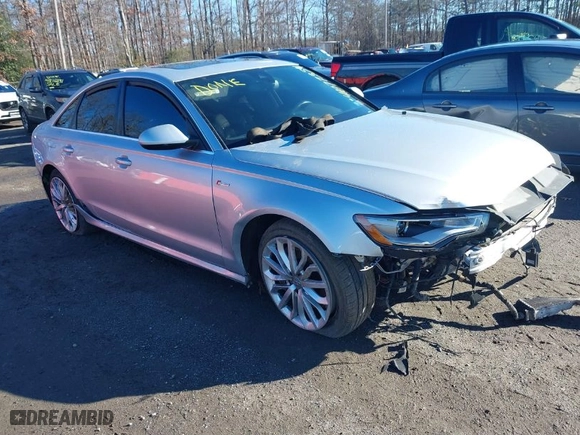 2014 Audi A6 3.0T Prestige with VIN WAUHGAFC9EN101728, listed as a IAAI auction lot 41077354 with 60,485 mi miles. Bid and sale history available at carsss.com. Image 1.