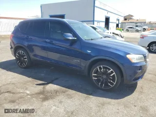 2013 BMW X3 xDrive28i with VIN 5UXWX9C55D0A25033, listed as a Copart auction lot 54095455 with 138,061 mi miles and Clean Title. Bid and sale history available at carsss.com. Image 4.
