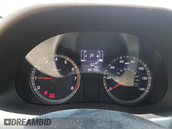 2016 Hyundai Accent Sport with VIN KMHCU5AE6GU246753, listed as a Copart auction lot 61643103 with 86,198 mi miles. Bid and sale history available at carsss.com. Image 9.