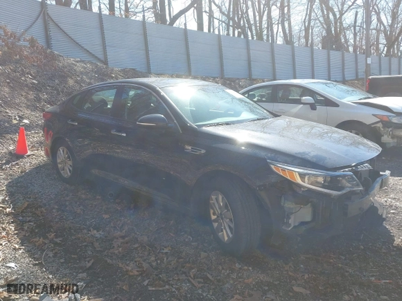 2017 Kia Optima LX with VIN KNAGT4L30H5150110, listed as a IAAI auction lot 41854437 with 25,061 mi miles. Bid and sale history available at carsss.com. Image 1.