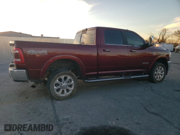 2022 Ram 2500 Laramie with VIN 3C6UR5FL5NG392280, listed as a Copart auction lot 83984734 with Not provided miles and Salvage title. Bid and sale history available at DreamBid. Image 3.