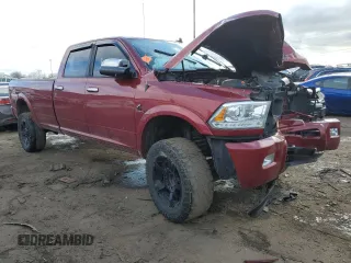 2014 Ram 3500 Laramie with VIN 3C63R3JL3EG229411, listed as a Copart auction lot 42958205 with 110,642 mi miles and Salvage Title. Bid and sale history available at carsss.com. Image 4.