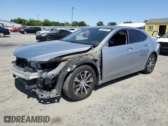2017 Acura TLX with VIN 19UUB1F3XHA001490, listed as a Copart auction lot 58443345 with 92,609 mi miles and Salvage title. Bid and sale history available at DreamBid. Image 1.