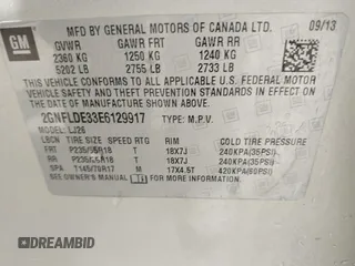 2014 Chevrolet Equinox LTZ z VIN 2GNFLDE33E6129917, wystawiony jako IAAI lot #42209167 z przebiegiem 190 445 mil mil oraz . Historia ofert i sprzedaży dostępna na DreamBid. Obrazek 9.