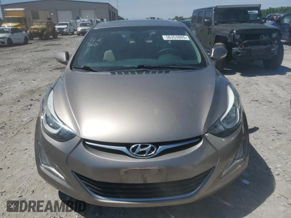 2016 Hyundai Elantra SE with VIN 5NPDH4AE5GH766847, listed as a Copart auction lot 56353865 with 91,153 mi miles and Salvage title. Bid and sale history available at DreamBid. Image 5.