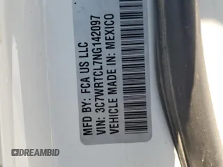 2022 Ram 3500 Tradesman z VIN 3C7WRTCL7NG142097, wystawiony jako Copart lot #68996294 z przebiegiem Nie podano mil oraz Szkoda całkowita • Salvage title. Historia ofert i sprzedaży dostępna na DreamBid. Obrazek 12.
