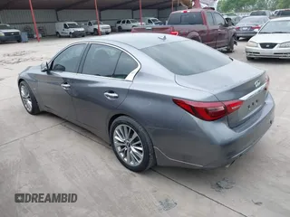 2018 Infiniti Q50 3.0t LUXE with VIN JN1EV7AP1JM362833, listed as a IAAI auction lot 41934415 with 91,970 mi miles. Bid and sale history available at carsss.com. Image 3.