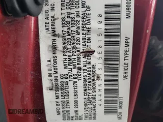 2005 Mitsubishi Endeavor XLS z VIN 4A4MN31S15E015100, wystawiony jako Copart lot #71484764 z przebiegiem Nie podano mil oraz Szkoda całkowita • Salvage title. Historia ofert i sprzedaży dostępna na DreamBid. Obrazek 14.