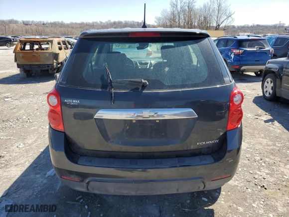 2013 Chevrolet Equinox LS with VIN 2GNALBEK0D1191843, listed as a Copart auction lot 49387845 with 129,571 mi miles and Clean Title. Bid and sale history available at carsss.com. Image 6.